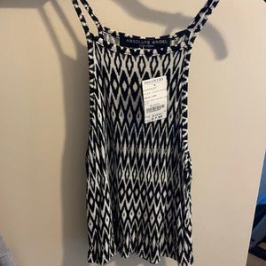Black and white tank top